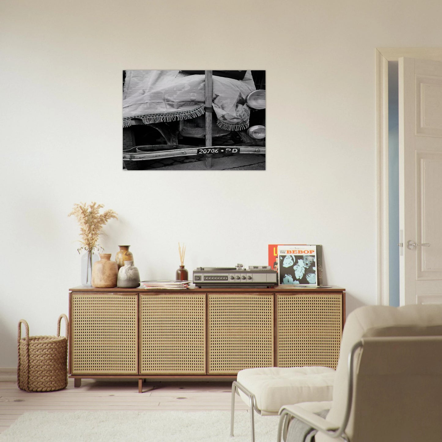ROME FLEA MARKET V 1952 - Robert Rauschenberg Brushed Aluminum Print - 70x100 cm / 28x40 inches | Robert Rauschenberg Aluminum Print | Robert Rauschenberg Prints