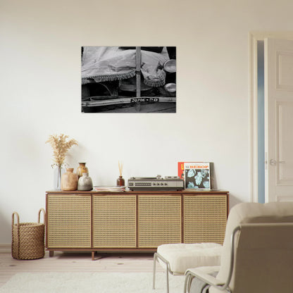 ROME FLEA MARKET V 1952 - Robert Rauschenberg Brushed Aluminum Print - 70x100 cm / 28x40 inches | Robert Rauschenberg Aluminum Print | Robert Rauschenberg Prints