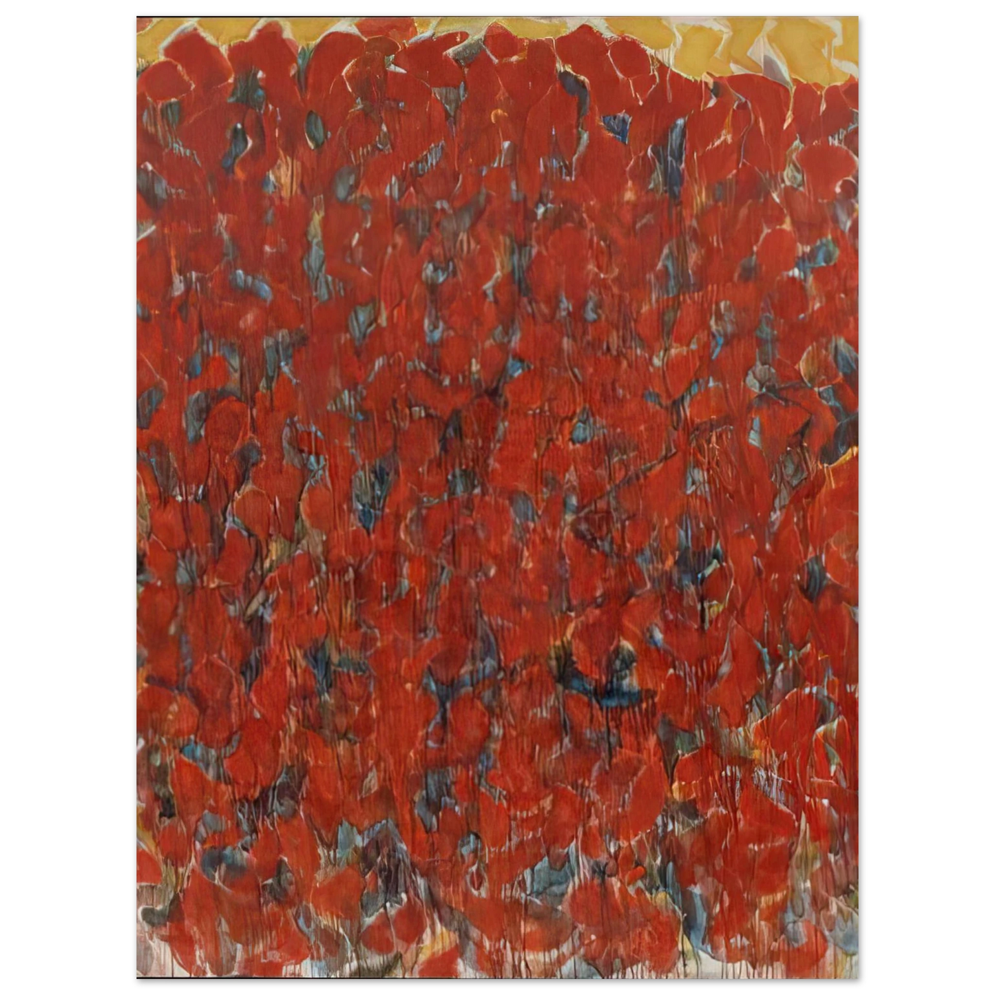 Sam Francis - Big Red  75x100 cm / 30x40inches Fine Art Poster