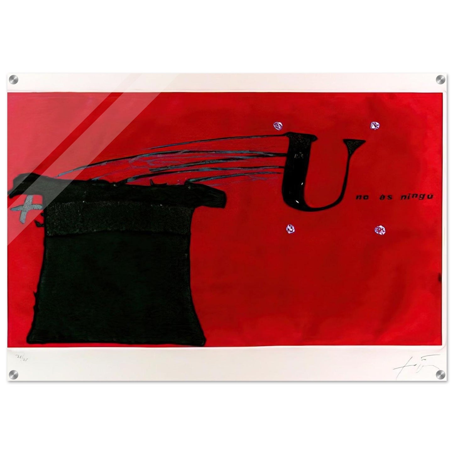 U NO S NING 1979 - Antoni Tapies Acrylic Print - 70x100 cm / 28x40″ inches | Antoni Tapies Wall Art | Antoni Tapies Prints
