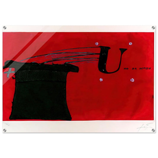 U NO S NING 1979 - Antoni Tapies Acrylic Print - 70x100 cm / 28x40″ inches | Antoni Tapies Wall Art | Antoni Tapies Prints