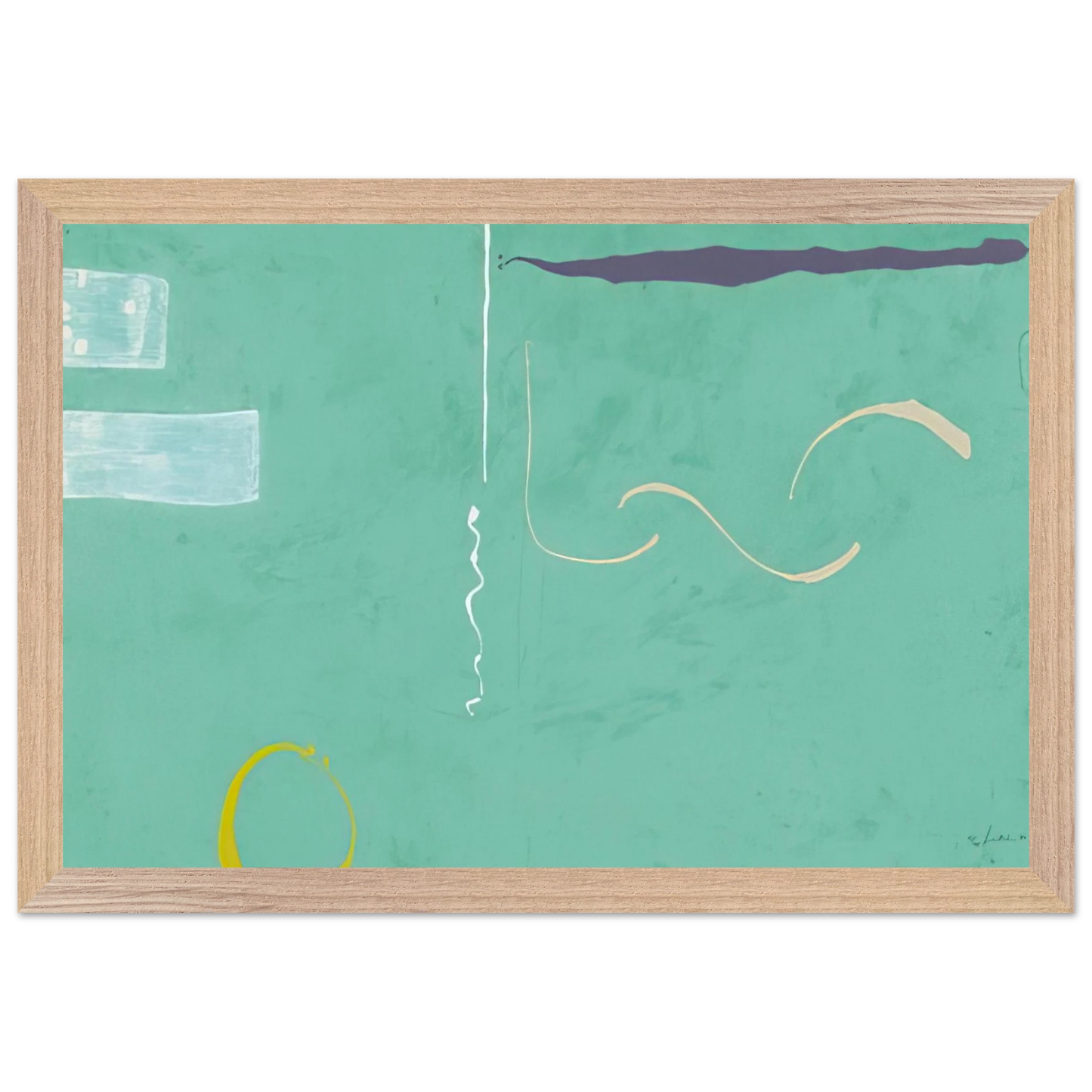Helen Frankenthaler - Tahiti - 1989 Wall art - 28x43  cm / XL (11x17 inches) - Fine Art Poster-canvas - -