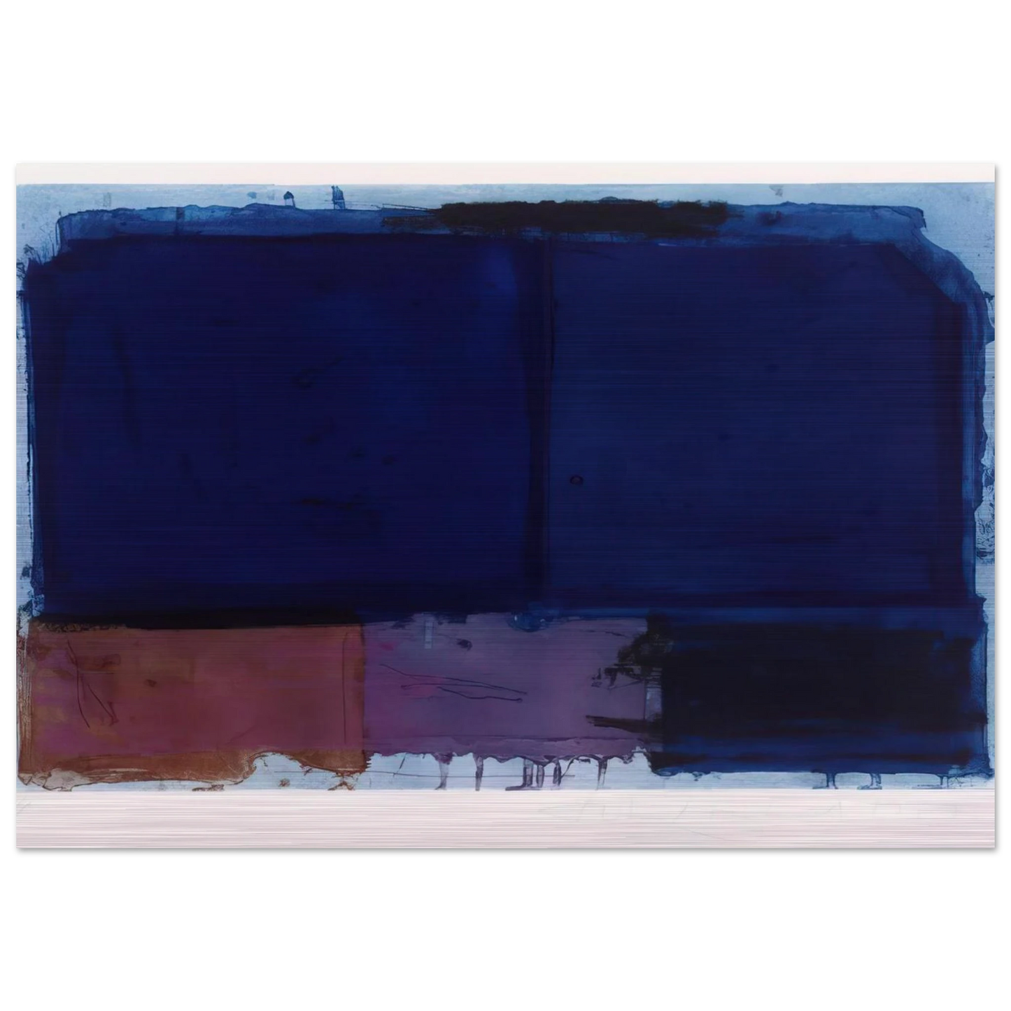 Vigil - 1980 - John Hoyland Brushed Aluminum Print - 70x100 cm / 28x40 inches | John Hoyland Aluminum Print | John Hoyland Prints