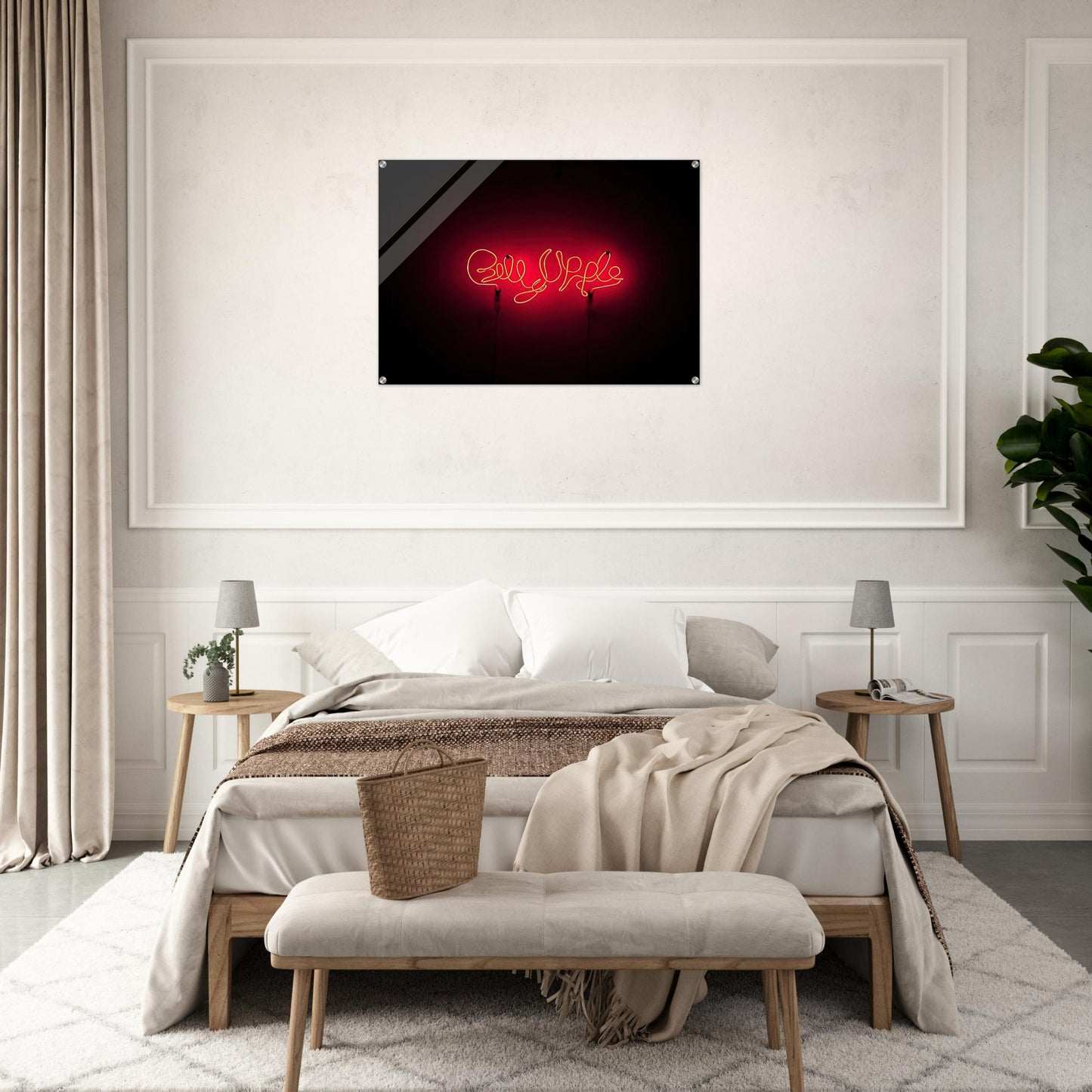 Neon Signature Red - 1967 - Billy Apple Acrylic Print - 70x100 cm / 28x40″ inches