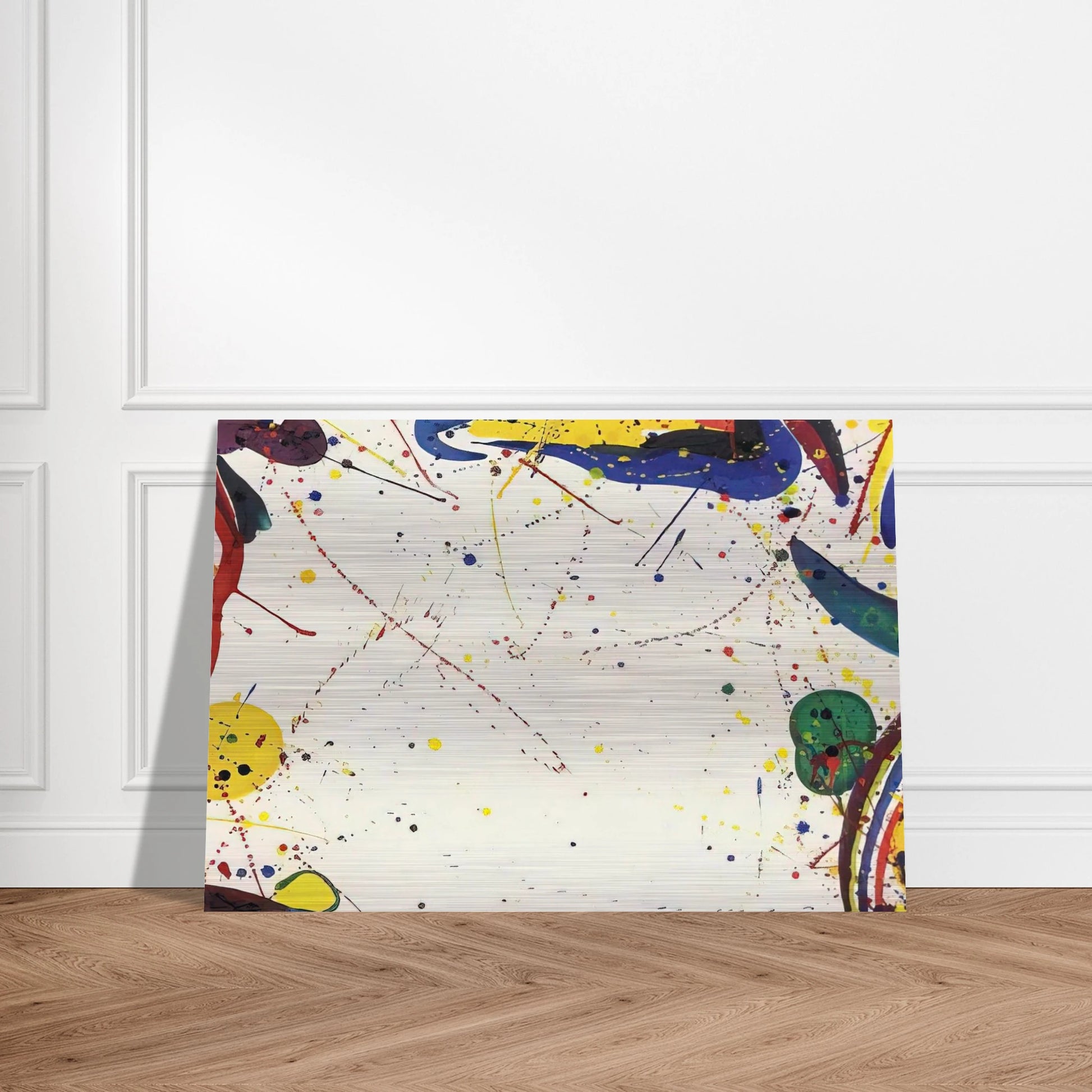 #2 Pri-Rain - Sam Francis Brushed Aluminum Print - 70x100 cm / 28x40 inches | Sam Francis Aluminum Print | Sam Francis Prints