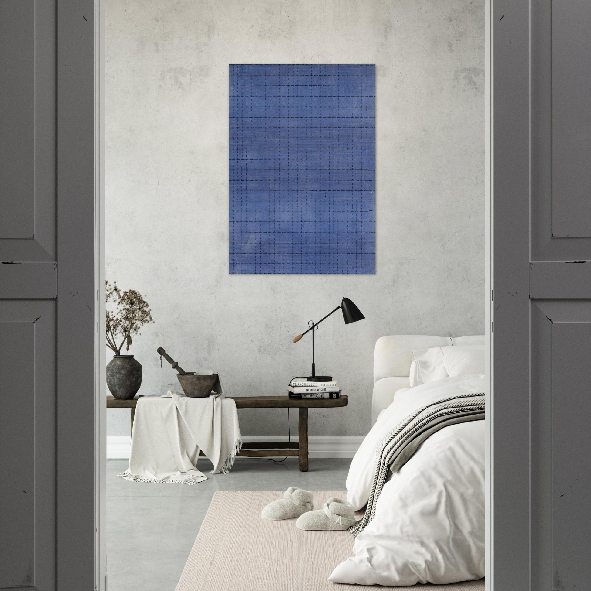 Starlight - Agnes Martin Brushed Aluminum Print - 70x100 cm / 28x40 inches | Agnes Martin Aluminum Print | Agnes Martin Prints