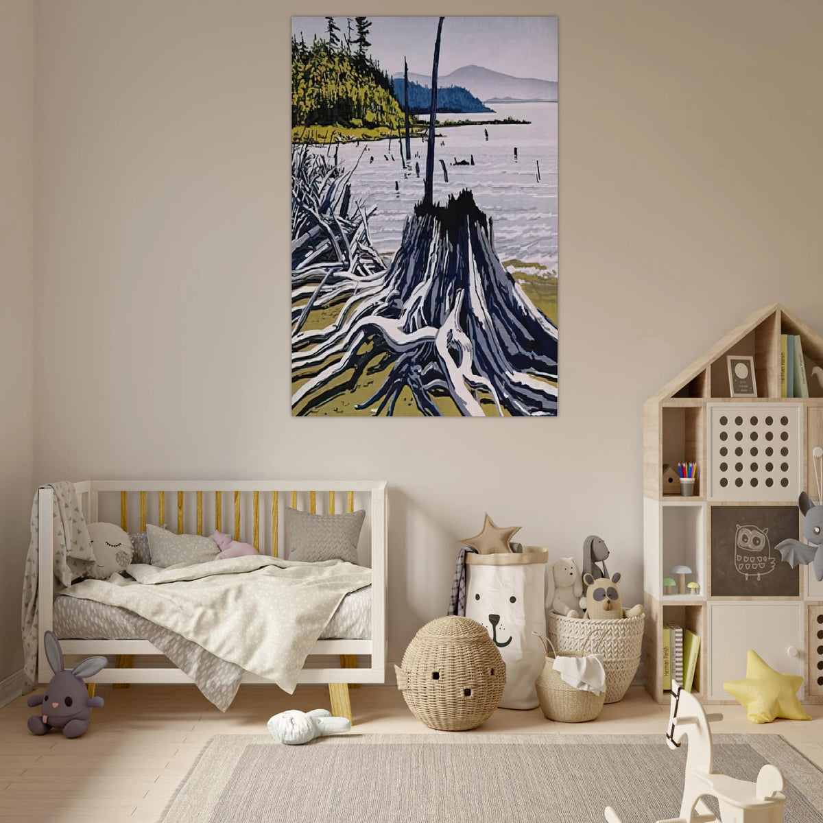 Flotsam-Allagash - 1995 - Neil Welliver Art Prints - 100x150 cm / 40x60″ inches | Neil Welliver Poster | Neil Welliver Prints