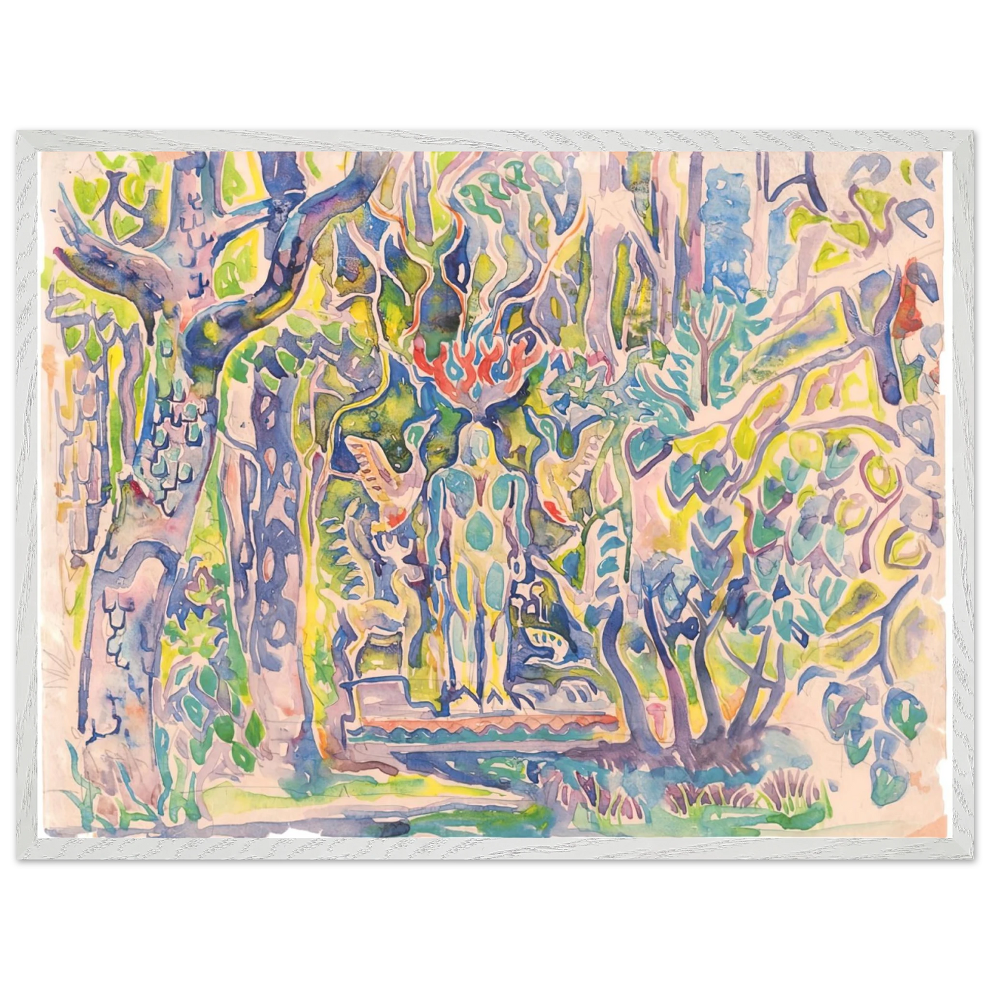 Walter Inglis Anderson - Walter Anderson Wall art - A1 (59.4 x 84.1  cm) - Premium Wooden Framed Poster With Fine Art Paper-canvas - Black frame