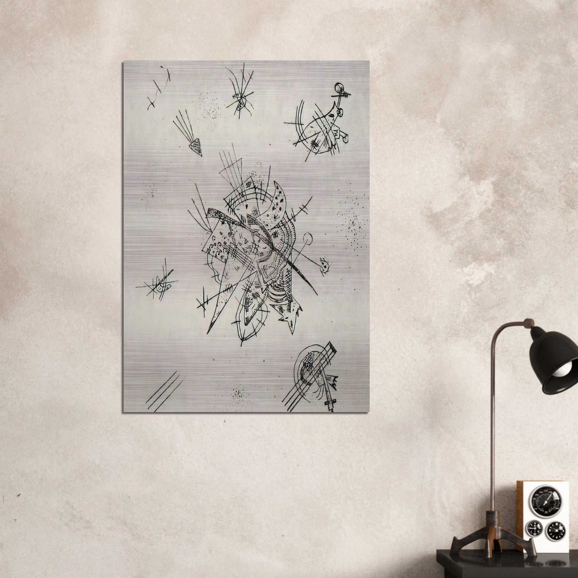 SMALL WORLDS X 1922 - Wassily Kandinsky Brushed Aluminum Print - 70x100 cm / 28x40 inches | Wassily Kandinsky Aluminum Print | Wassily Kandinsky Prints
