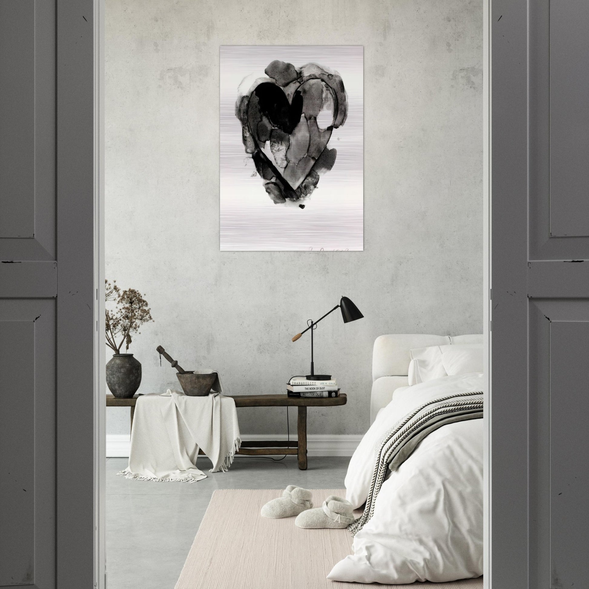 WELCOME HOME RARE BIRDS 1969 - Jim Dine Brushed Aluminum Print - 70x100 cm / 28x40 inches | Jim Dine Aluminum Print | Jim Dine Prints